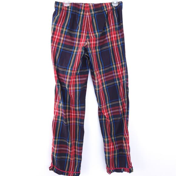 J. Crew Tartan Plaid Womens Sleep Pants Small Red Blue, Christmas, Holiday PJ - Picture 2 of 6